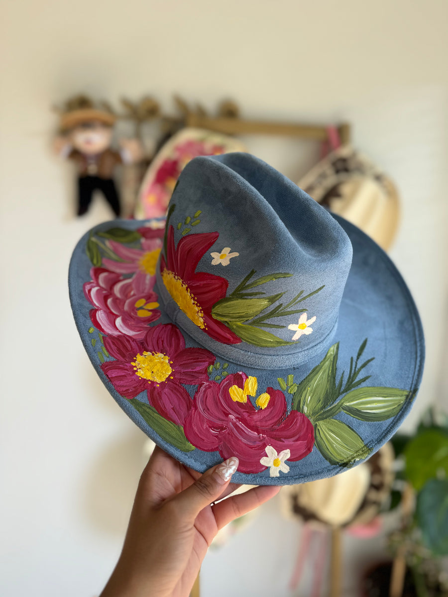 Large Vegan Suede Cowgirl Daisy - Main Image