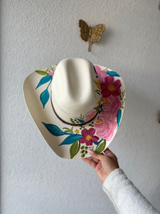 Medium Cowgirl Florals Straw Hat