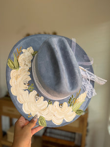 Medium Vegan Suede Cowgirl Hat- Simply Bridal