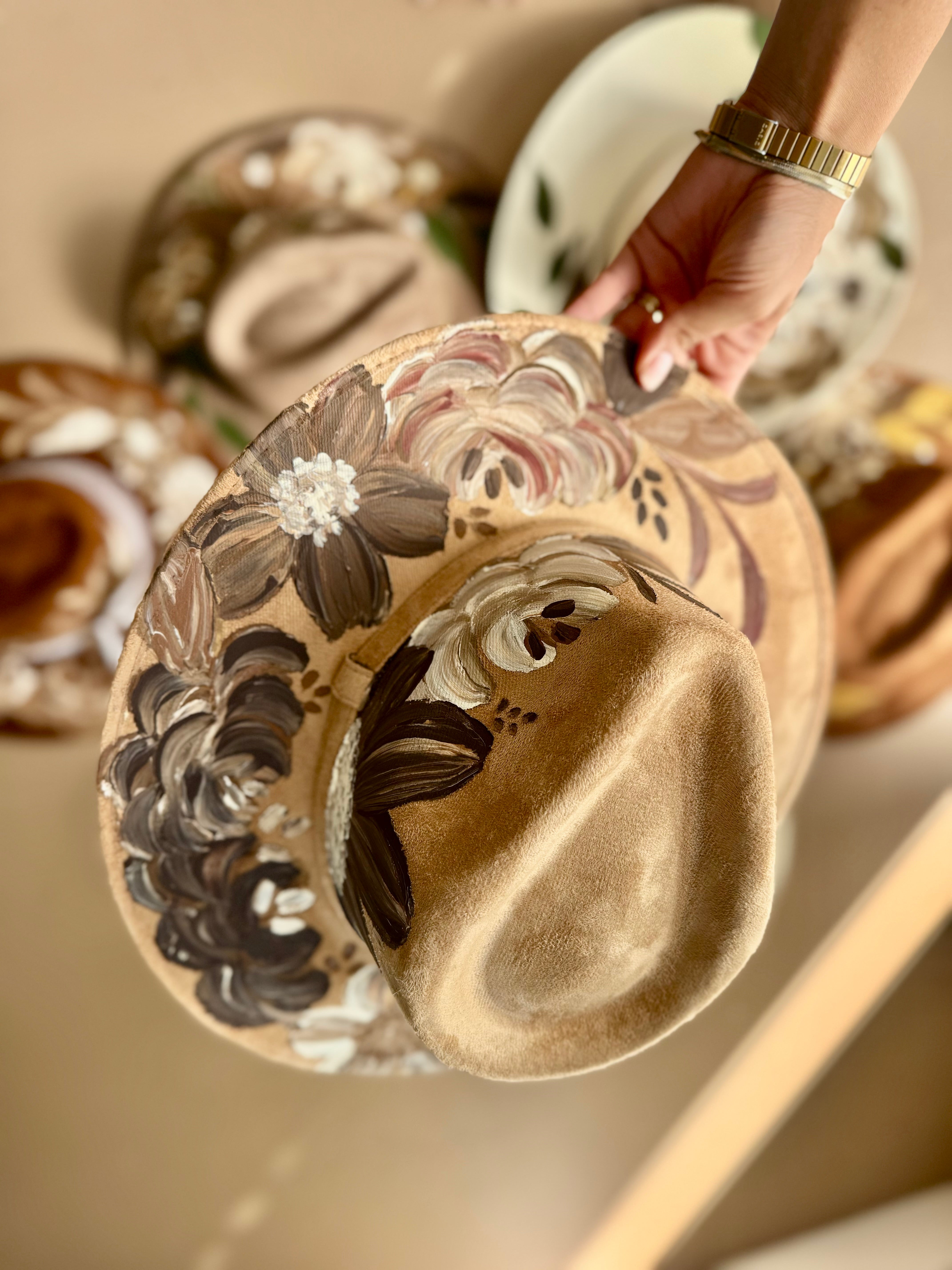 Medium Cafecito Fedora Hat Brown