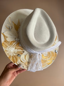 Medium Vegan Suede Fedora Hat- Simply Bridal