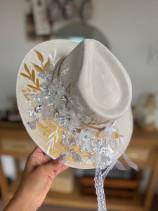 Medium Vegan Suede Fedora Hat- Simply Bridal