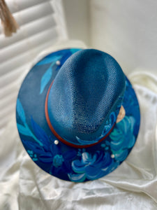 Ocean Straw Fedora Hat MÉDIUM