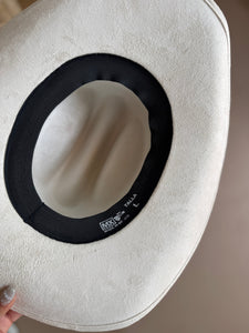 Large Vegan Suede Cowgirl Hat- Simply Bridal