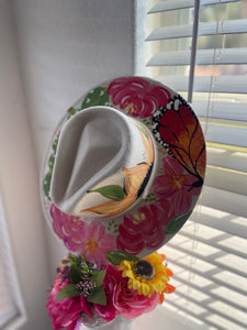 Mexicana Médium Suede Hand Painted Hat