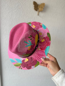 Large Pink Explorer Straw Hat