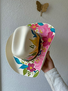 Medium Cowgirl Florals Straw Hat