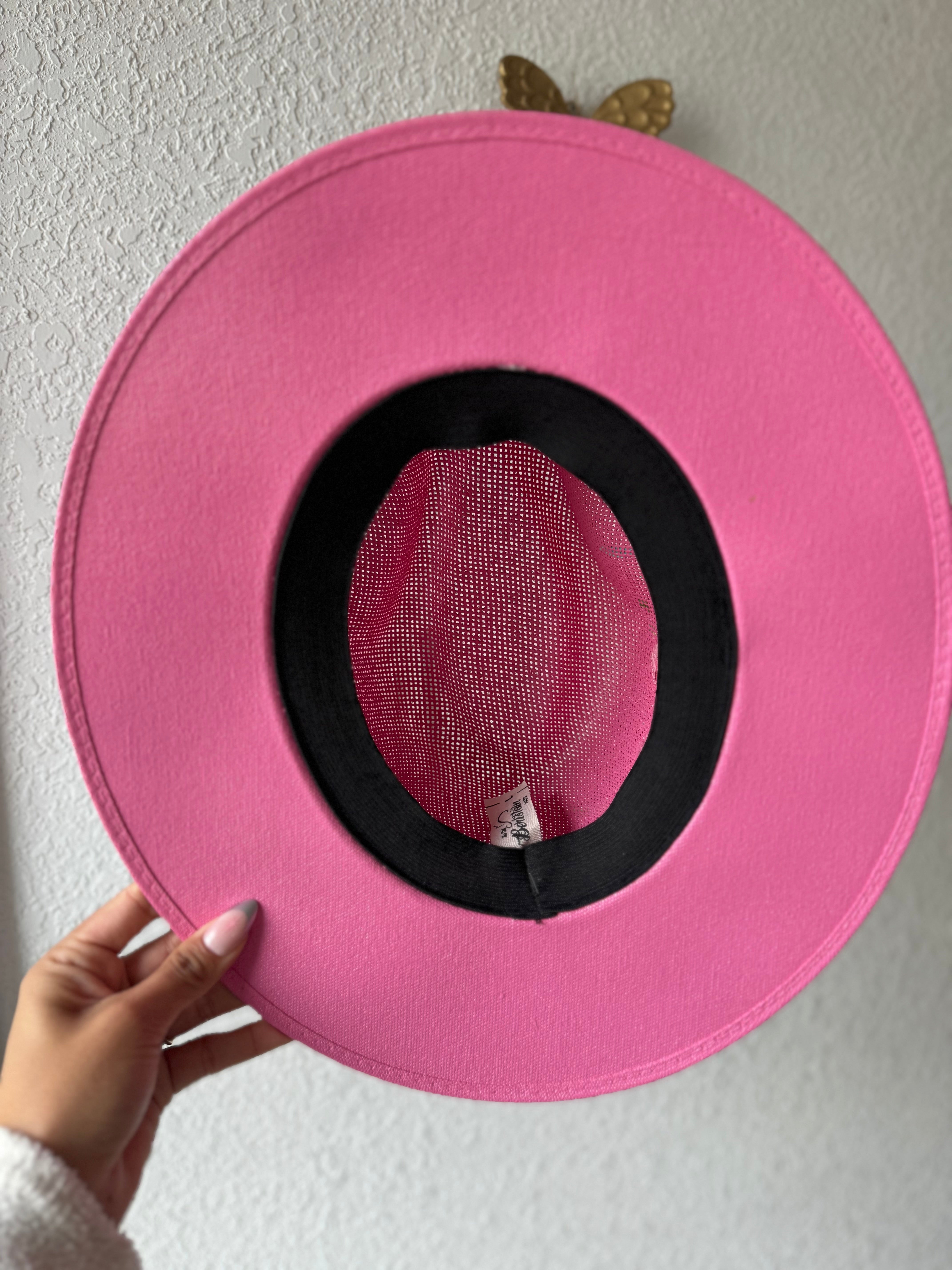 Large Pink Explorer Straw Hat