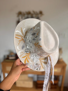 Medium Vegan Suede Fedora Hat- Simply Bridal