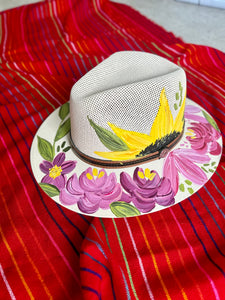 Medium Beige Spring Straw Hat