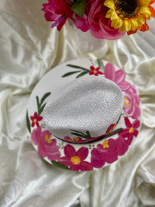 Small Straw Hand Painted Hat