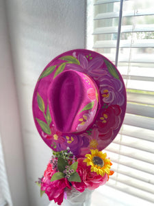 Mexicana Médium Suede Hand Painted Hat