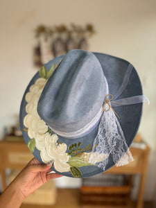 Medium Vegan Suede Cowgirl Hat- Simply Bridal