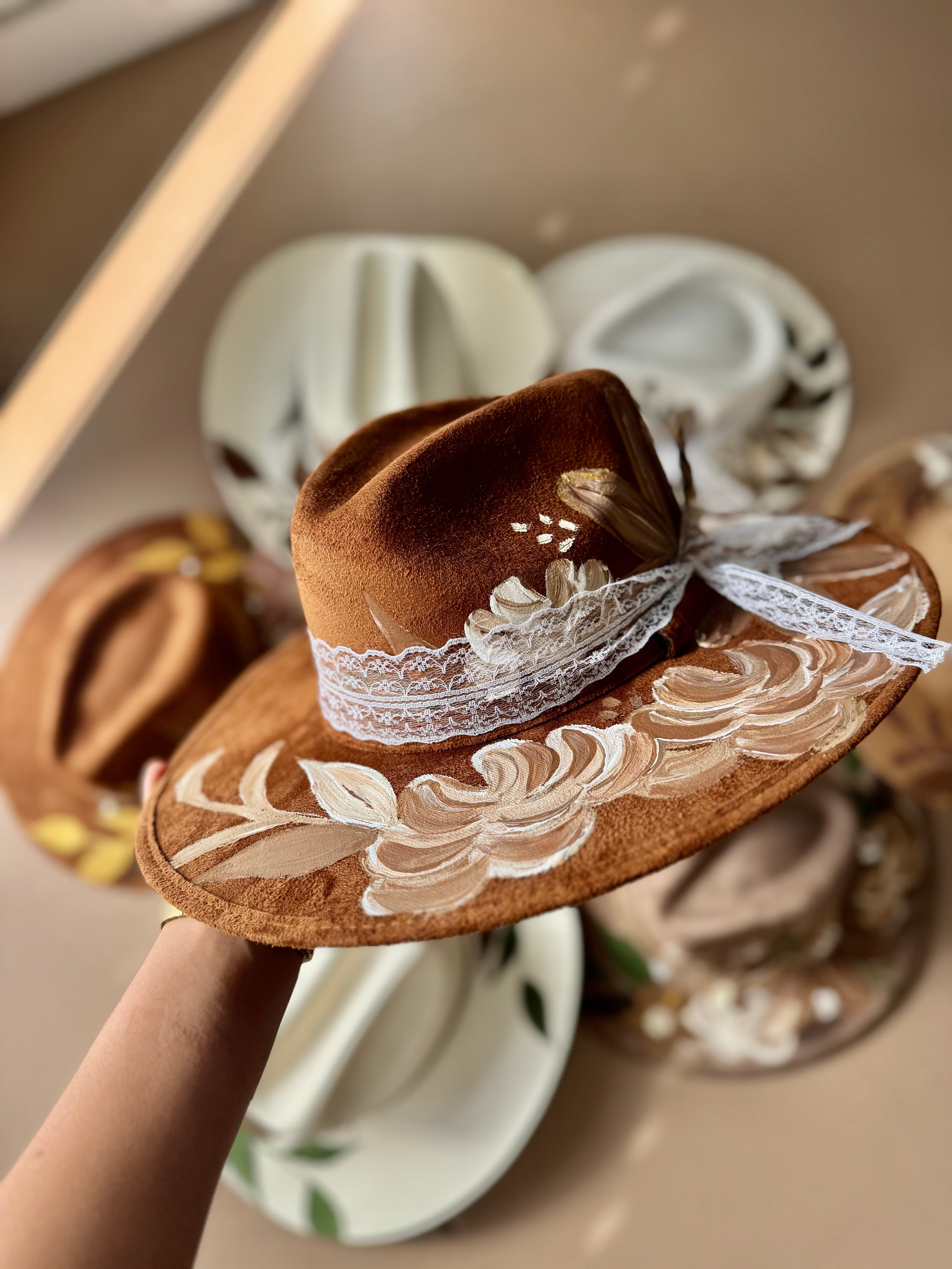 Medium Cafecito Fedora Hat Brown