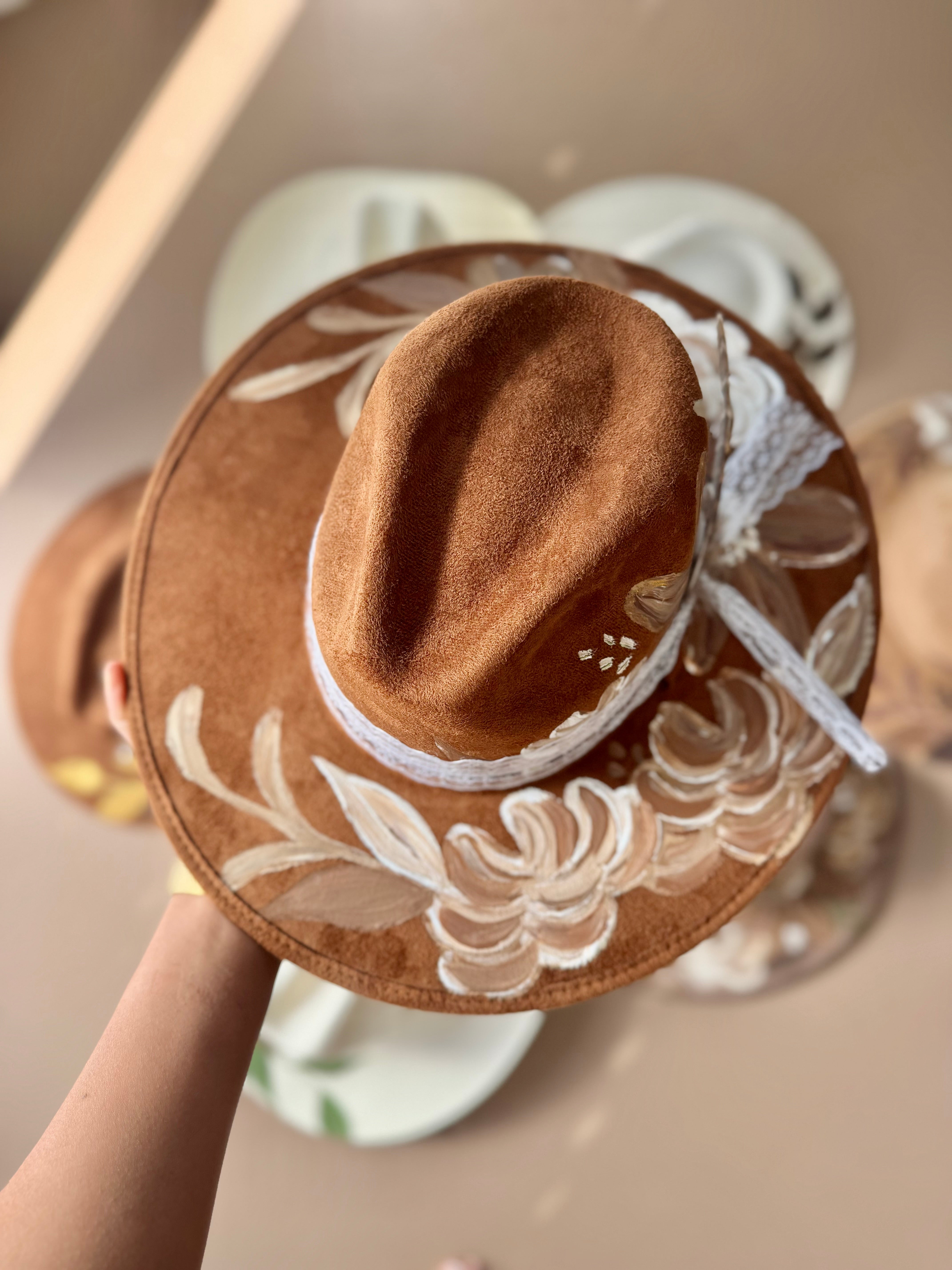 Medium Cafecito Fedora Hat Brown