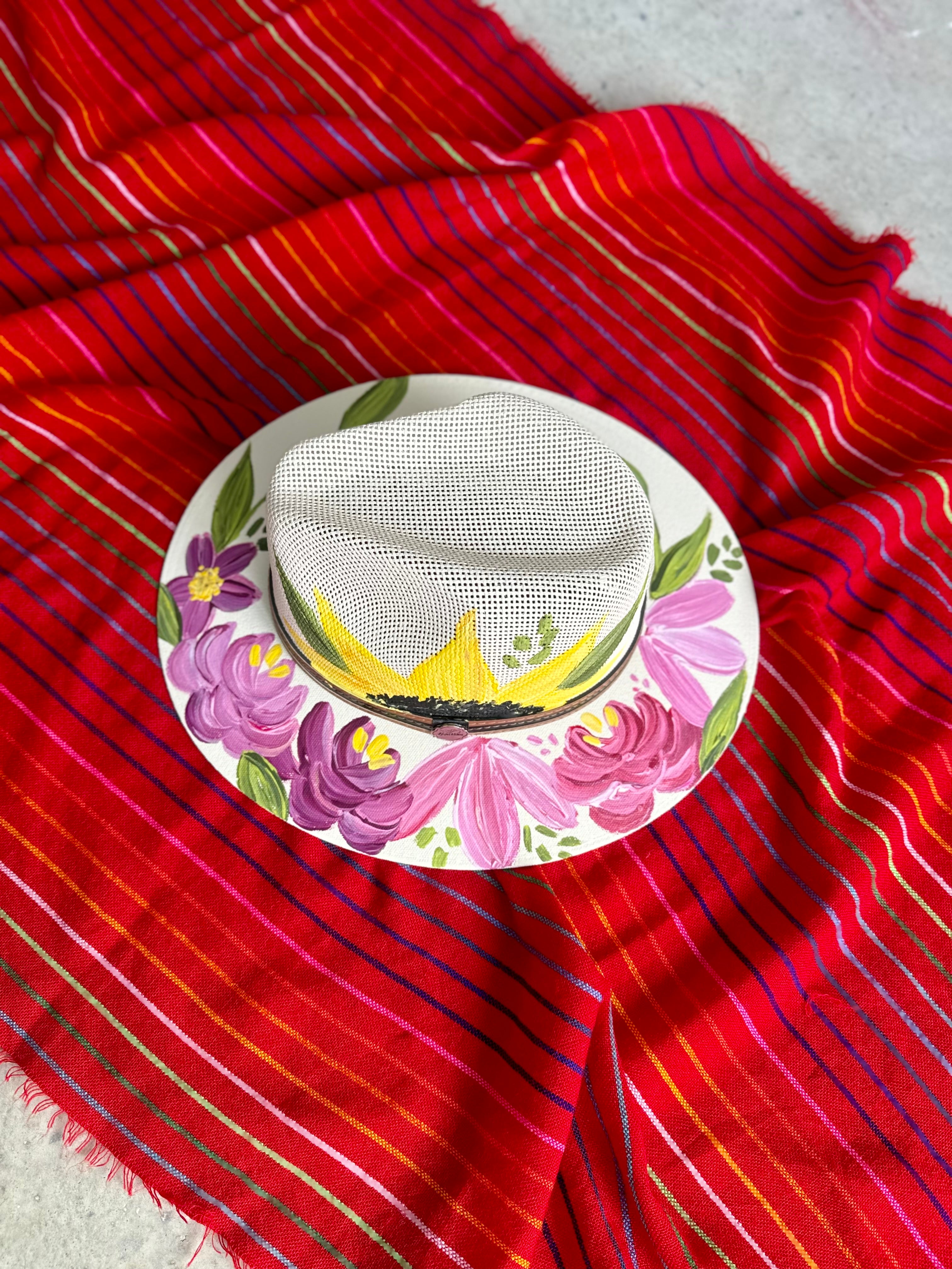 Medium Beige Spring Straw Hat