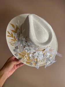 Medium Vegan Suede Fedora Hat- Simply Bridal