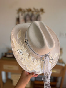 Large Vegan Suede Cowgirl Hat- Simply Bridal