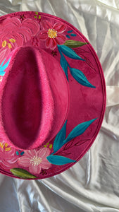 Medium Rosa Fuchsia Fedora