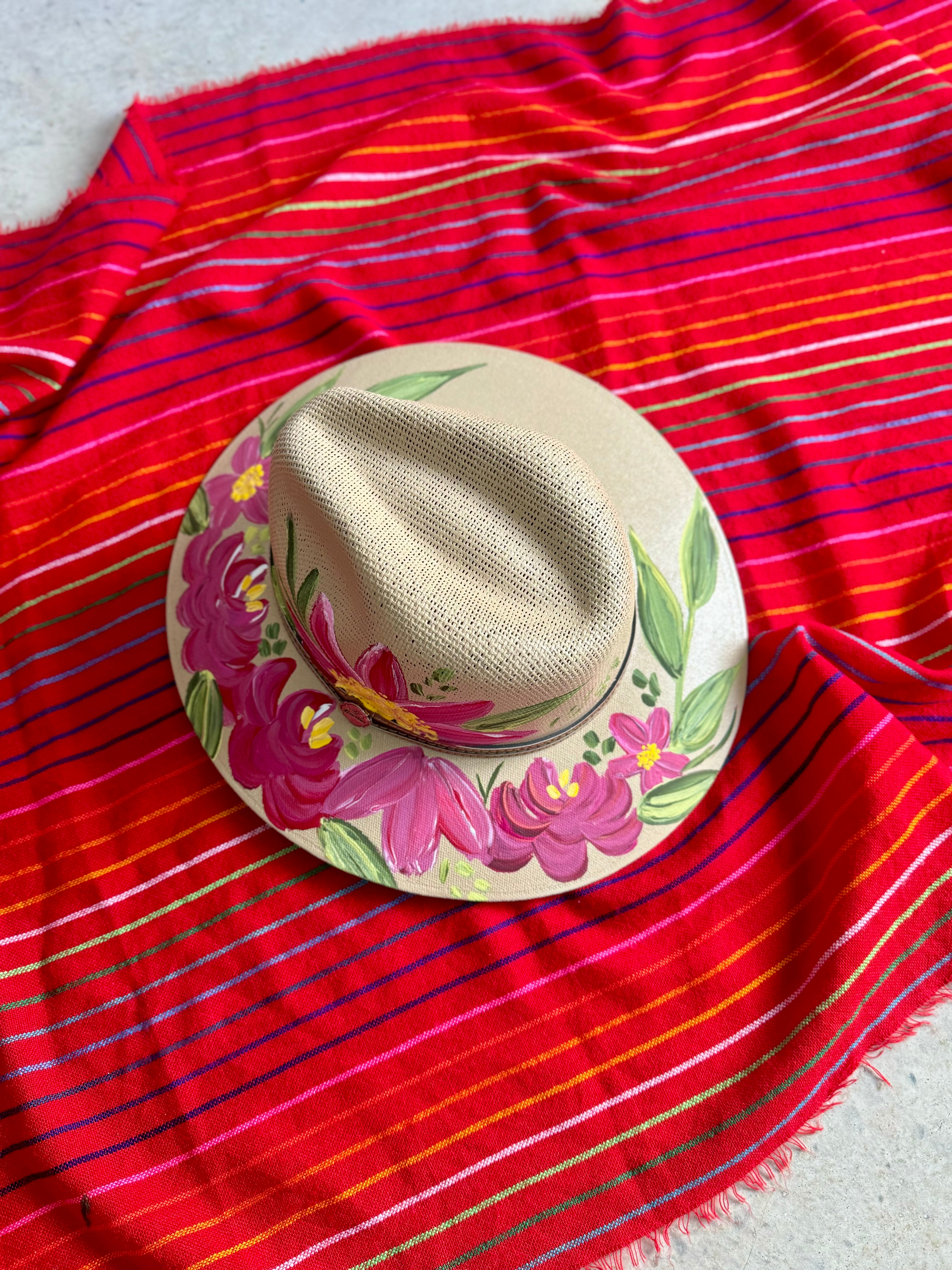 Spring Staw Hat Medium Beige Spring Straw Hat β simply mexicana tx