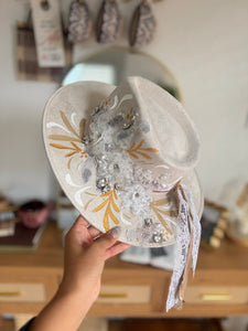 Medium Vegan Suede Fedora Hat- Simply Bridal