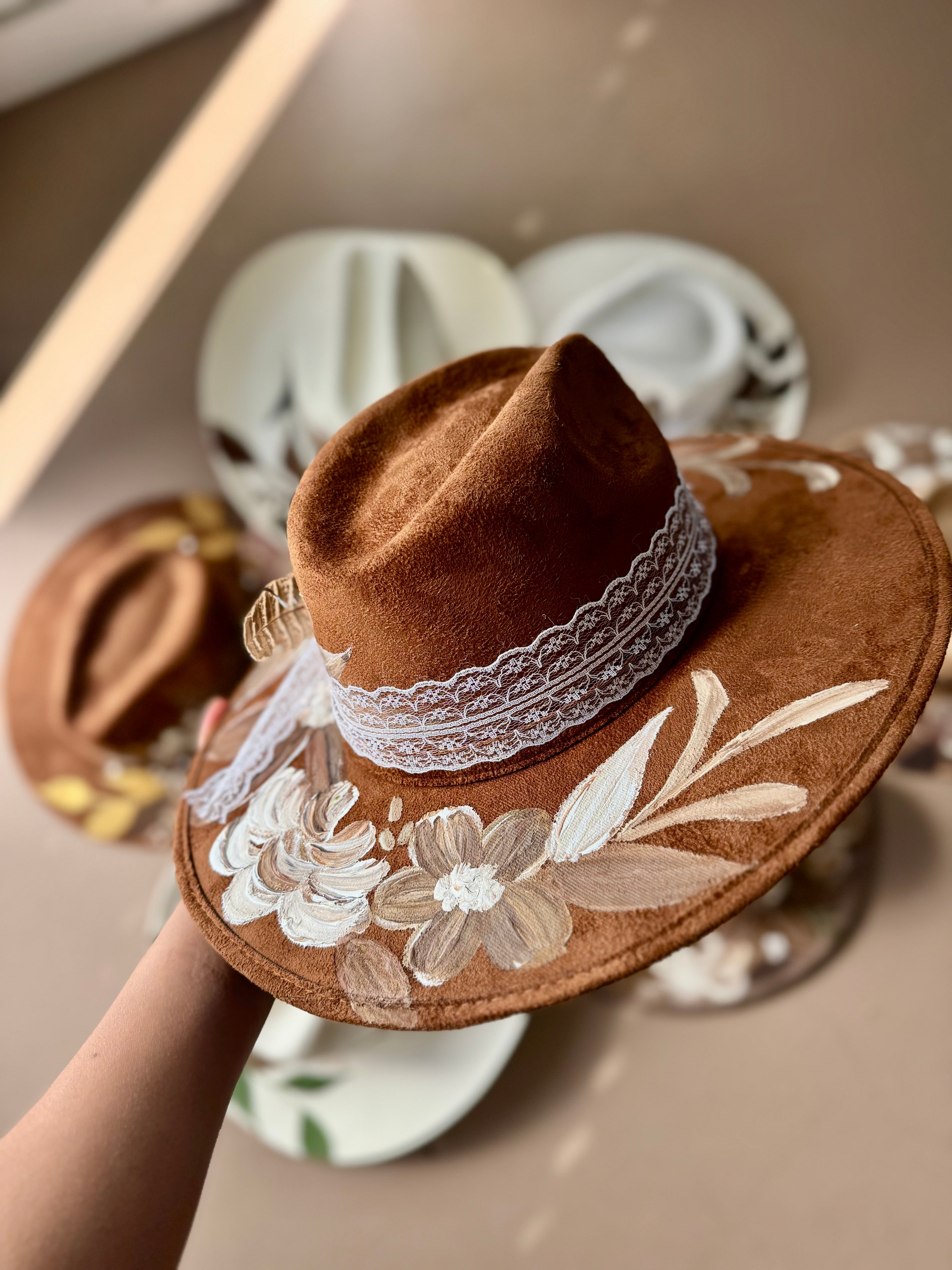 Medium Cafecito Fedora Hat Brown