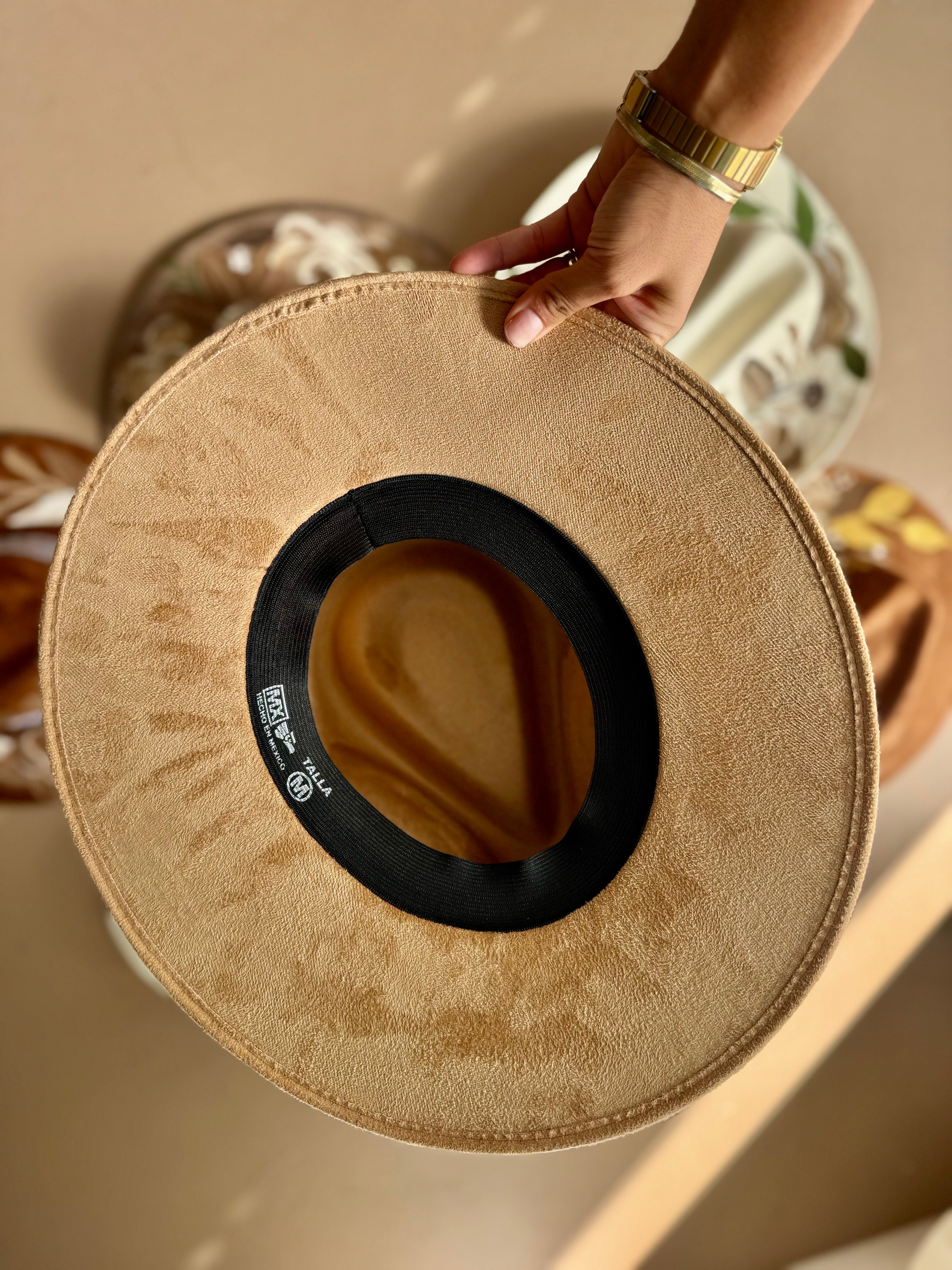 Medium Cafecito Fedora Hat Brown