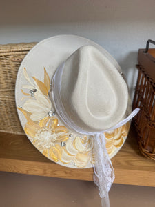 Medium Vegan Suede Fedora Hat- Simply Bridal