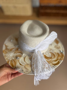 Medium Vegan Suede Fedora Hat- Simply Bridal