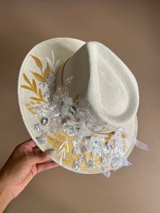 Medium Vegan Suede Fedora Hat- Simply Bridal