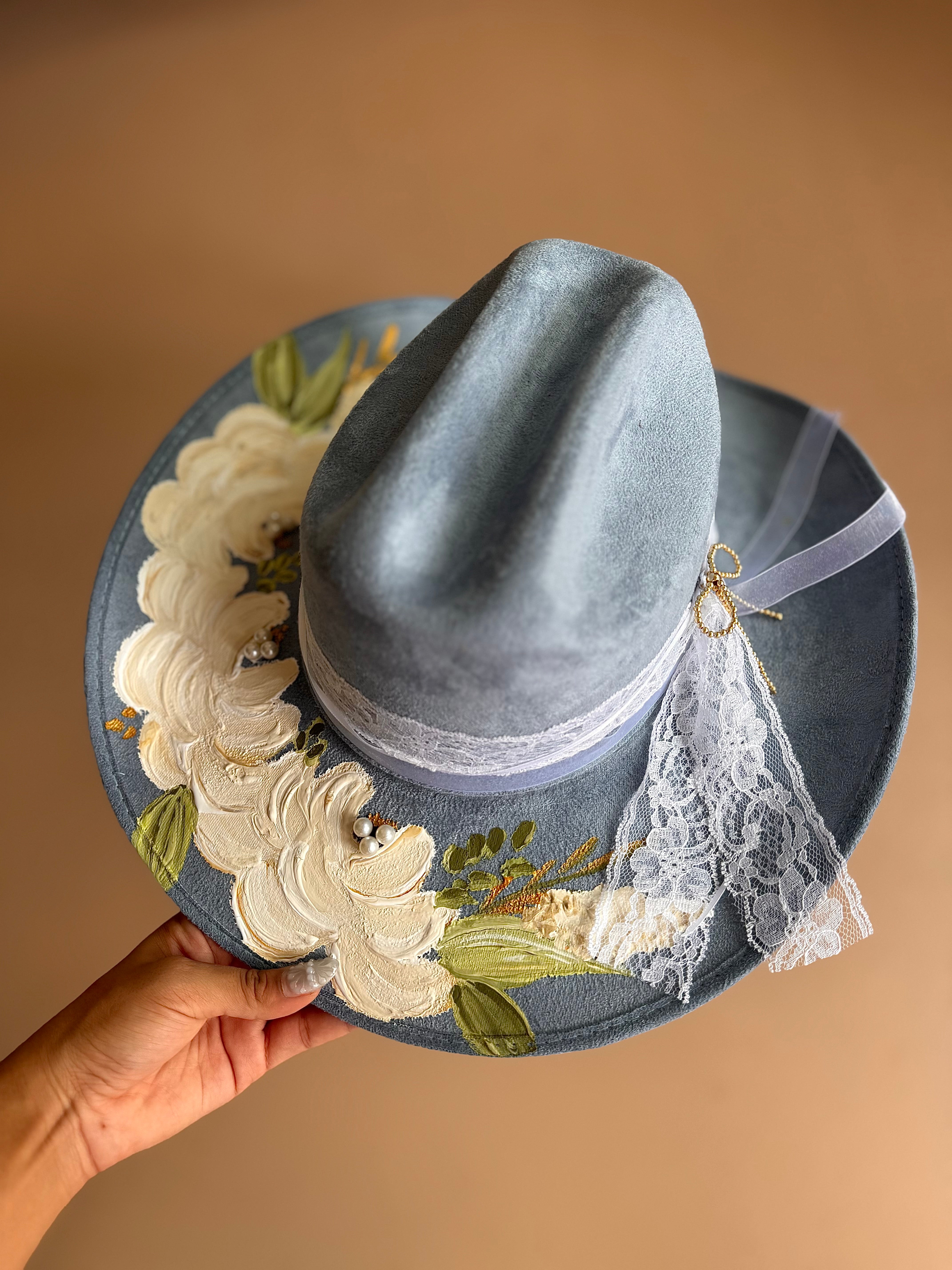 Medium Vegan Suede Cowgirl Hat- Simply Bridal