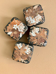 Black Handpainted Jewelry Box