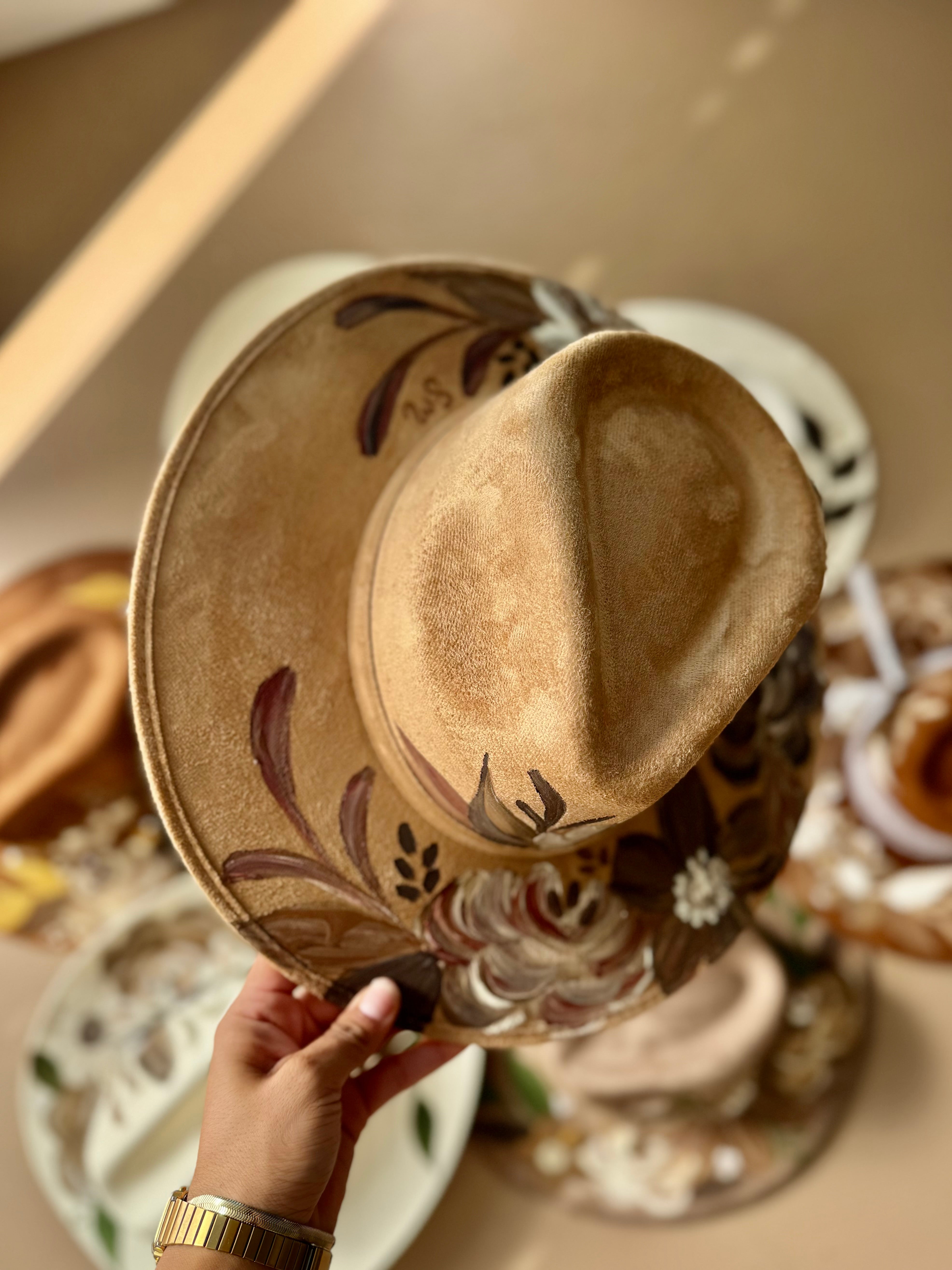 Medium Cafecito Fedora Hat Brown