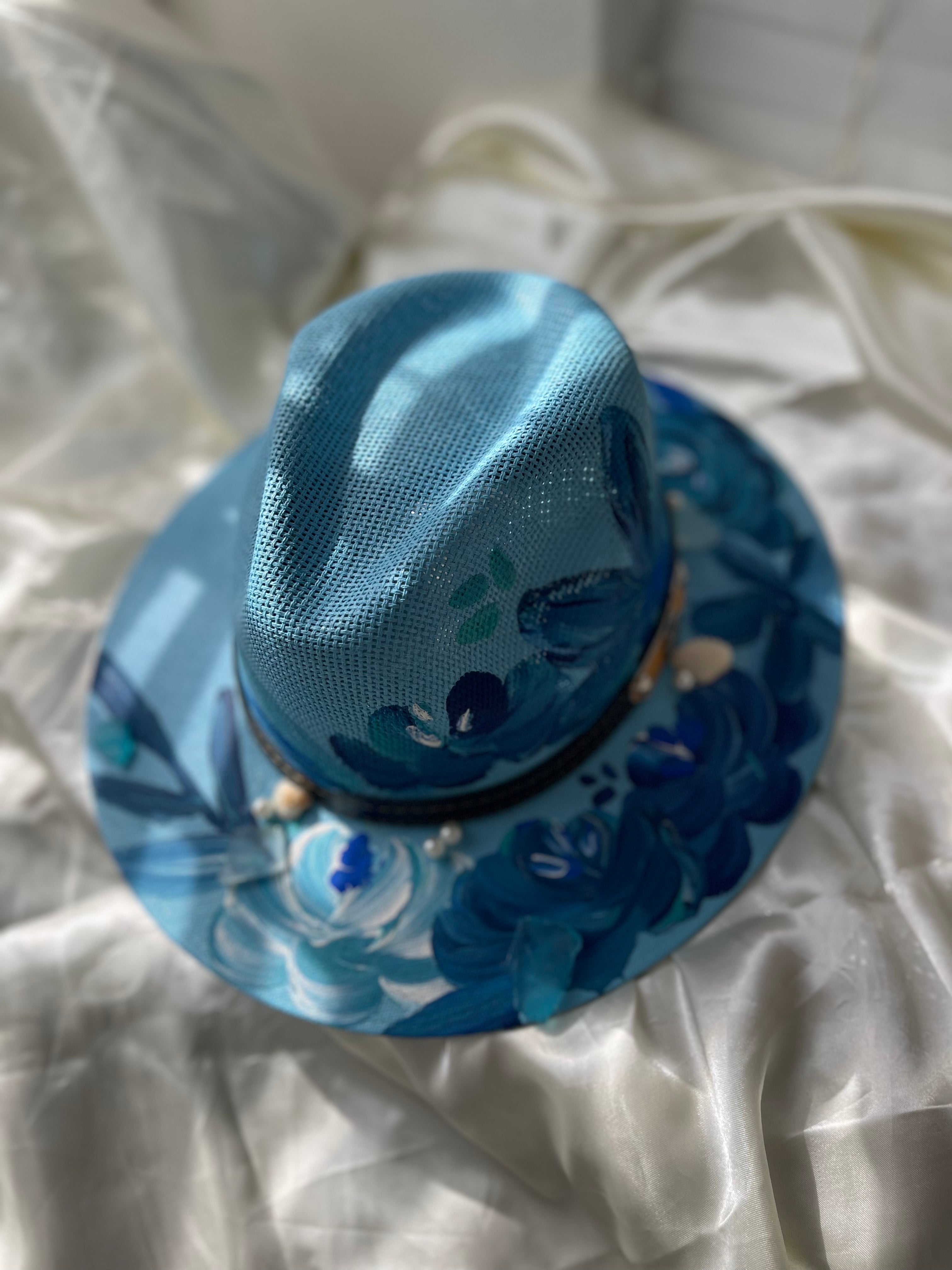 Ocean Straw Fedora Hat LARGE