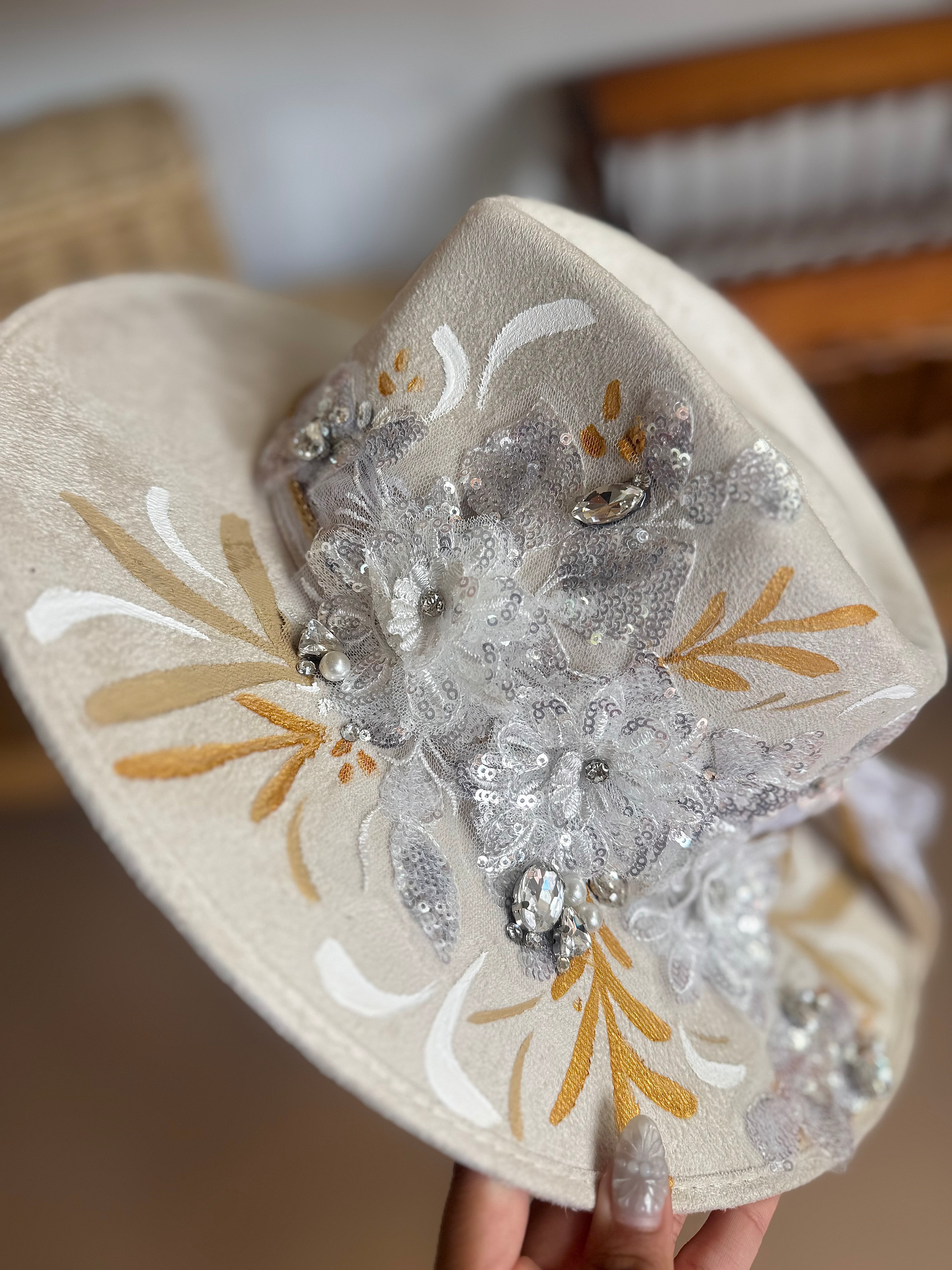 Medium Vegan Suede Fedora Hat- Simply Bridal