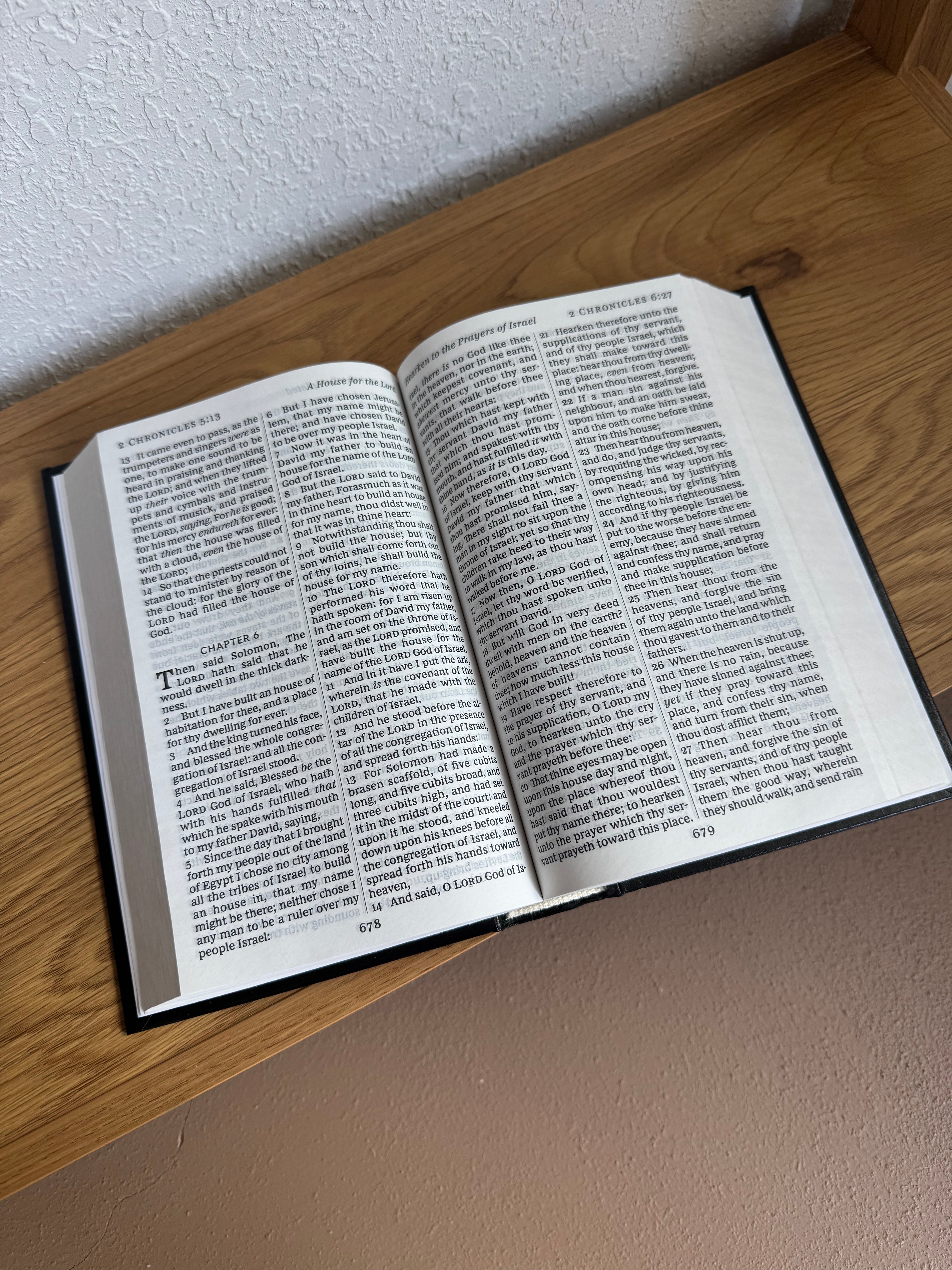 Handpainted KJV Christian Bible