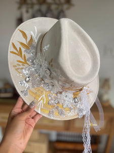 Medium Vegan Suede Fedora Hat- Simply Bridal