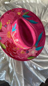 Medium Rosa Fuchsia Fedora