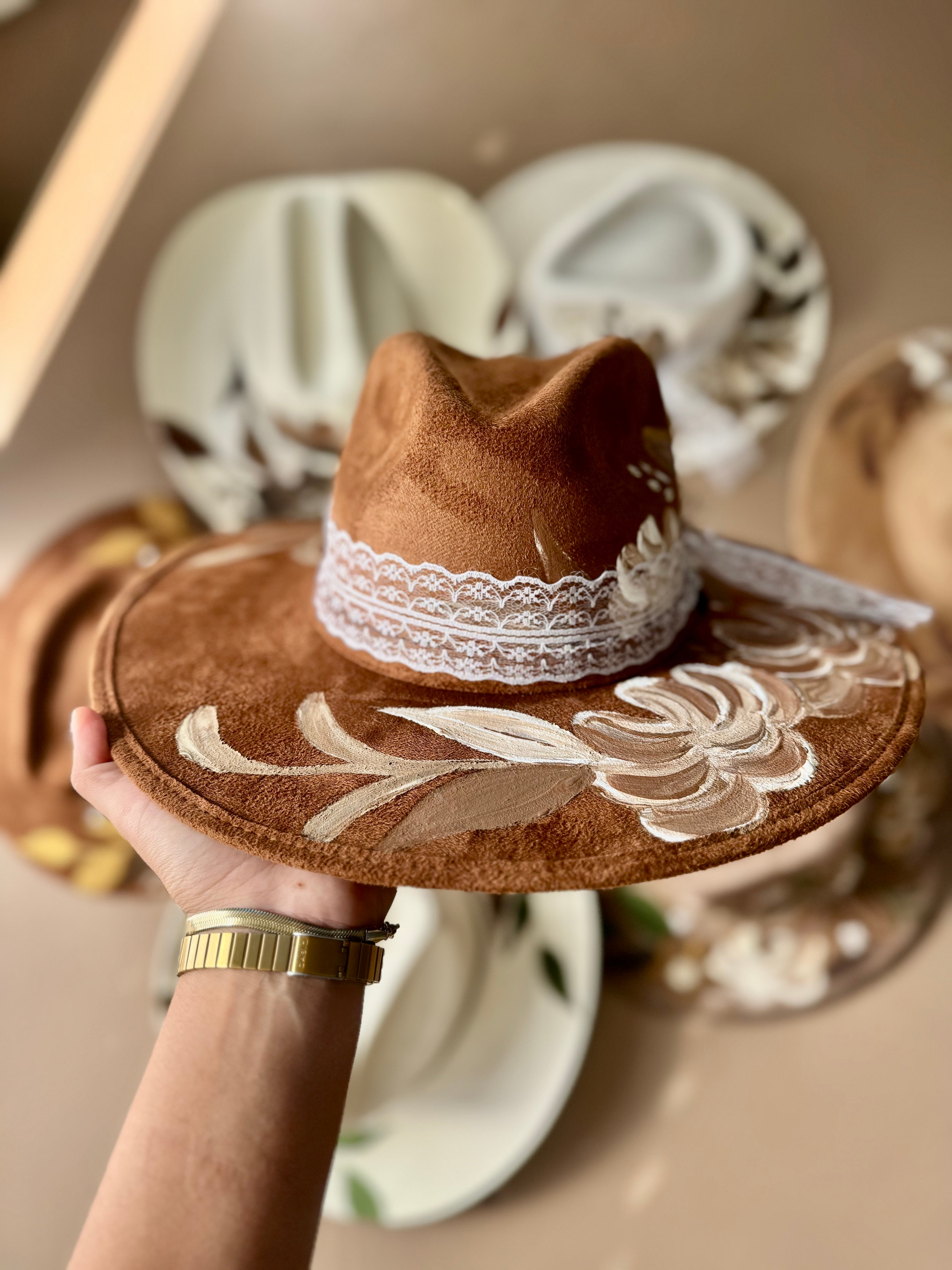Medium Cafecito Fedora Hat Brown