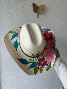 Medium Cowgirl Florals Straw Hat