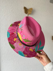 Large Pink Explorer Straw Hat