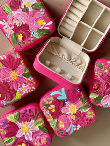 Pink Jewelry Box, handpainted