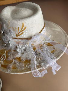 Medium Vegan Suede Fedora Hat- Simply Bridal