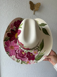 Medium Cowgirl Florals Straw Hat