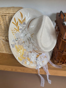 Medium Vegan Suede Fedora Hat- Simply Bridal