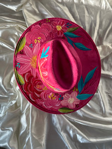 Medium Rosa Fuchsia Fedora