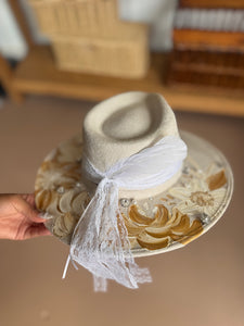 Medium Vegan Suede Fedora Hat- Simply Bridal