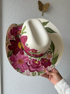 Medium Cowgirl Florals Straw Hat